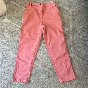 Boden blush colored classic 100% cotton chinos w front and back pockets size 2